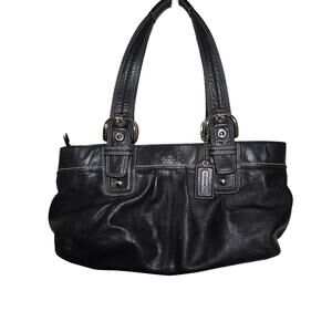 Coach Hamptons Soho Satchel Black Excellent Condition Vintage #13732 Y2K Retro